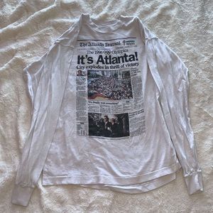 White 1996 Atlanta Olympics long sleeve tee